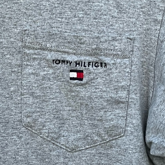 Tommy Hilfiger Short Sleeve Pocket Tee, Heather Gray | L - Picture 3 of 7